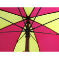Branded logo prints promotional umbrellas, 46inch multicolor wooden straight rain umbrella